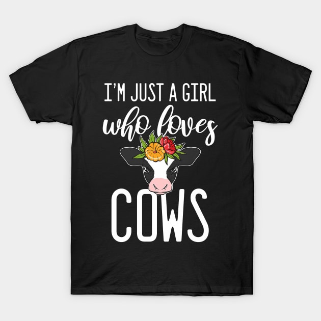 Cow Farmer Girl Animal T-Shirt by Tatjana  Horvatić